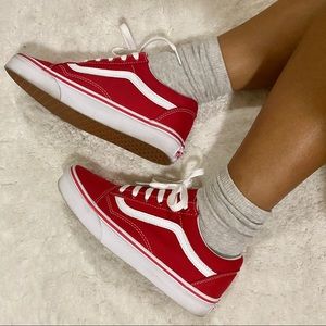 red old skool vans
